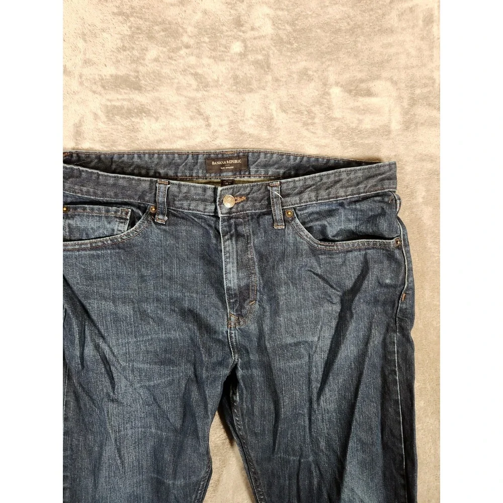 Banana Republic Jeans Mens 36x28 (Tag 36X30)Slim Straight Preppy Academia Casual